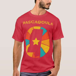 Pascagoula Mississippi Vintage Gedecoreerd Souveni T-shirt