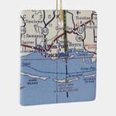 Pascagoula MS Map Keramisch Ornament (Rechts)