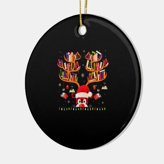 Pascal Light Book Lover Librarian Library Rein Keramisch Ornament (Links)