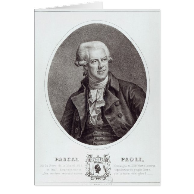 Pascal Paoli, 1872 (Devant)