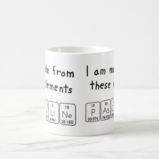 Pascaline periodieke lijstnaam mok (Center)