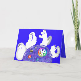 Pascha פֶּסַח Zaadtafel met Dierenkaart Bedankkaart