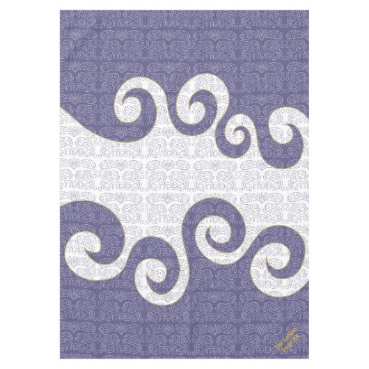 Pascha 60/84" Tafelkleed "Passover Parting Zee" (Voorkant)