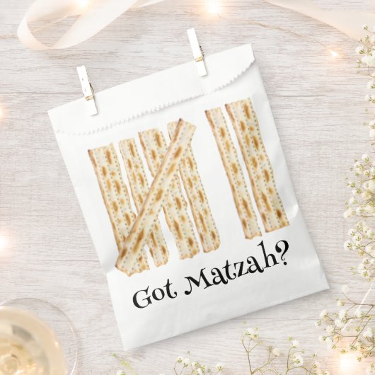 Pascha 7 Days Got Matzah? Goodie Favor Bag Bedankzakje (Geknipt)