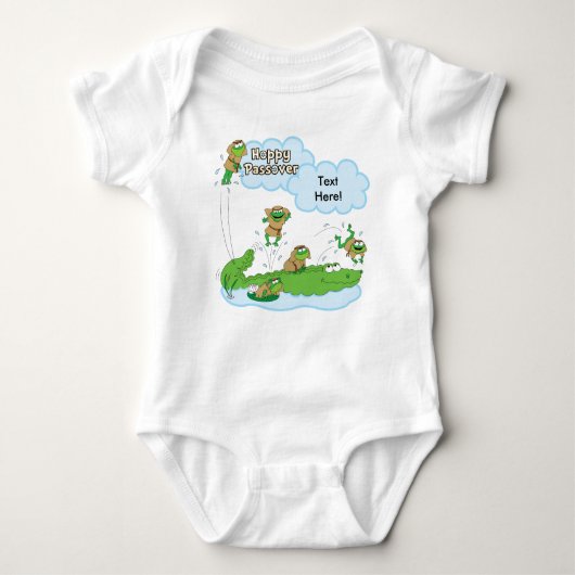 Pascha Baby Bodysuit "Hoppy Pascha" (Voorkant)
