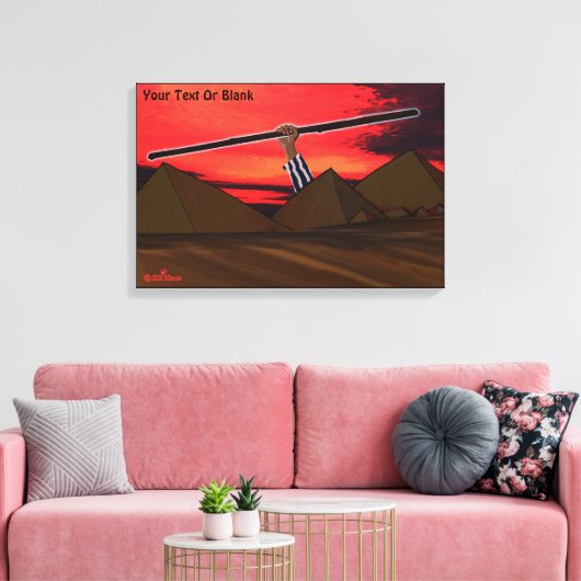 Pascha - Bevrijding Canvas Afdruk (Insitu (Woonkamer))