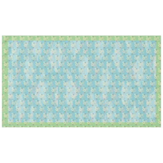 Pascha Blauwe en Groene Ster van David Tafelkleed (Voorkant (Horizontaal))