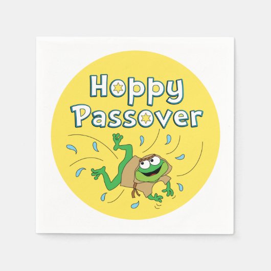 Pascha Cocktail servetten "Hoppy Pascha" (Voorkant)