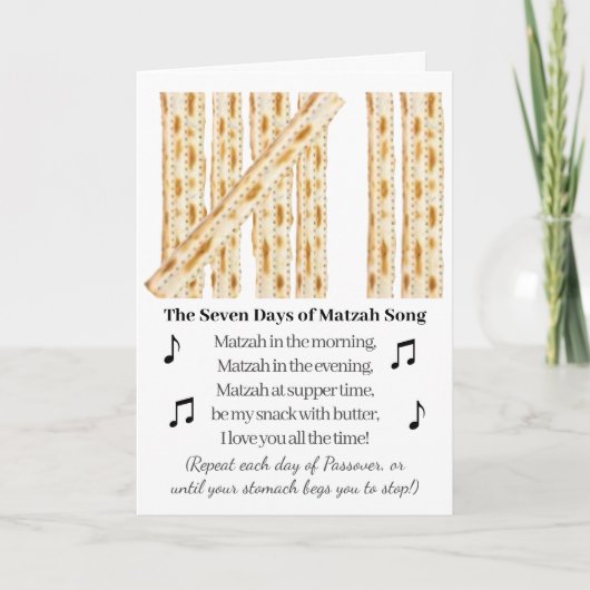 Pascha Funny 7 Dagen van Pascha Kaart (Voorkant)