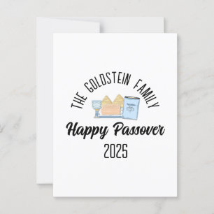 Pascha Gepersonaliseerde familienaam Briefkaart