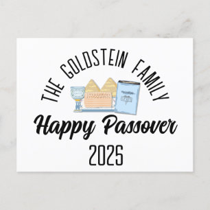 Pascha Gepersonaliseerde familienaam Feestdagenkaart
