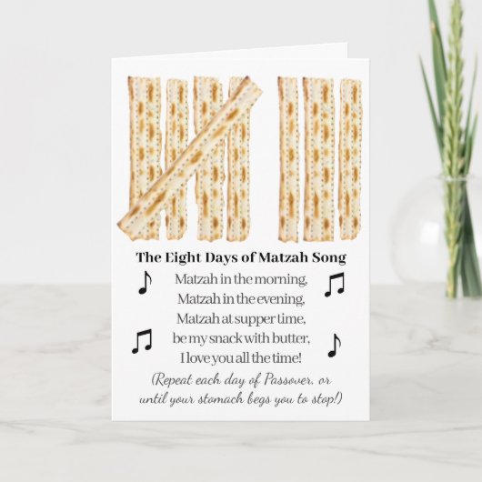 Pascha Grappig 8 Dagen van Pascha Kaart (Voorkant)