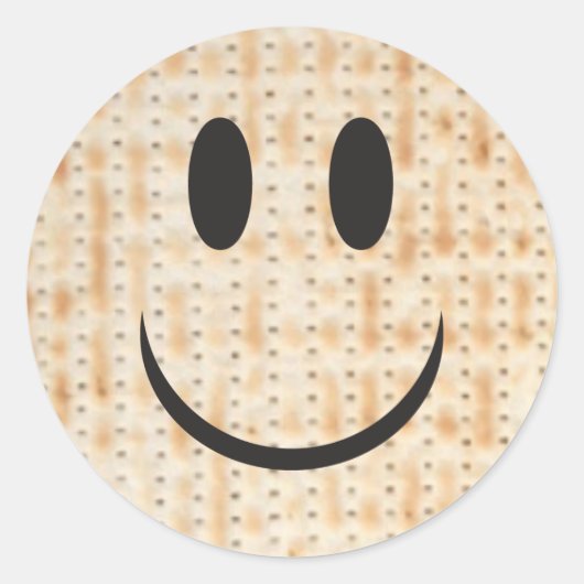 Pascha Matzah ronde Sticker (Voorkant)