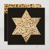 Pascha Matzah Star of David Kaart (Voorkant / Achterkant)