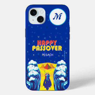 Pascha MONOGRAM Exodus Rood Zee Pop Art Pesach iPhone 15 Mini Hoesje