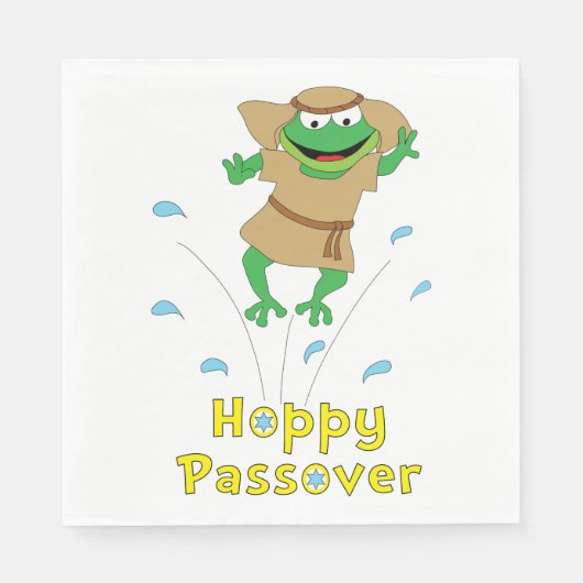 Pascha servetten standaard "Hoppy Pascha" (Voorkant)
