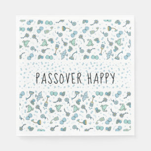 Pascha Standaard servetten Whimsical Seder Patroon