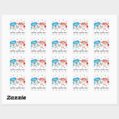 Pascha Sticker Square "Matzoh, Matzoh Mannen!" (Vel)