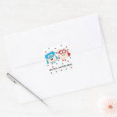 Pascha Sticker Square "Matzoh, Matzoh Mannen!" (Envelop)