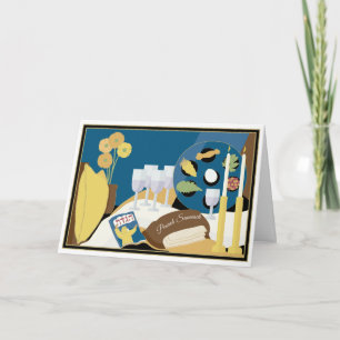 Pascha Wenskaart "Pascha Seder Dinner" Kaart