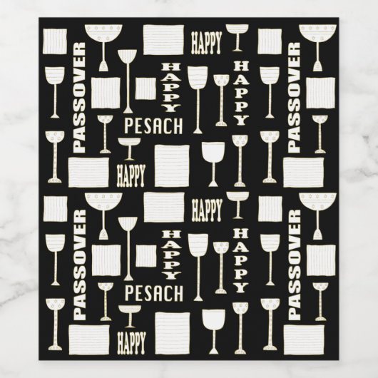 Pascha Wijnflesetiket Matzah N Wijn Wijn Etiket (Enkel label)