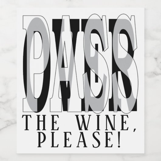 Pascha Wijnflesetiket Passover de Wijn Wijn Etiket (Enkel label)