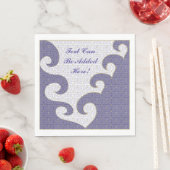 Pascha witte standaard servetten "Gold Star/Paarse (Insitu)