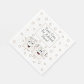 Pascha Witte Standaard servetten Matzah Happy (Hoek)