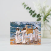 Pascha zegeningen. beeldende kunst briefkaart (Staand voorkant)