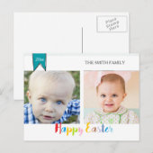 Pasen 2 fotobriefkaarten feestdagenkaart (Voorkant / Achterkant)