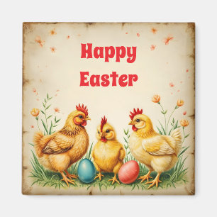Pasen 3 Little Chicken Holiday Collectie Magneet