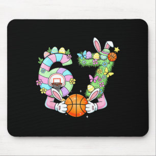 Pasen 6 7 Meme Zes Zeven Schattig Konijn Basketbal Muismat