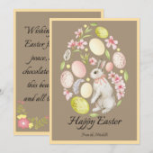 Pasen aangepaste kaart (Voorkant / Achterkant)