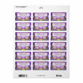 Pasen adreslabels etiket (Full Sheet)