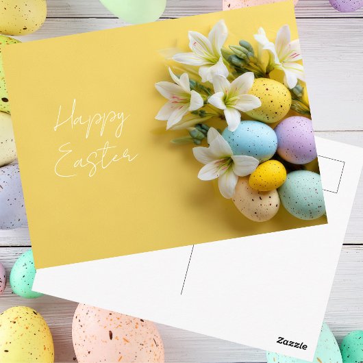 Pasen ansichtkaart met paaseieren briefkaart