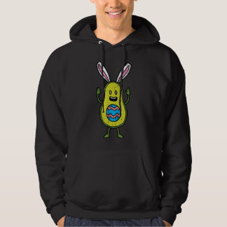 Pasen Avocado Bunny Egg Fruit Vegan Mannen Kind Hoodie
