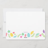 Pasen Banner Foto Geboorteaankondiging Verticaal Feestdagenkaart (Achterkant)