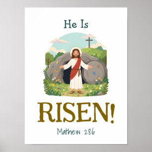 Pasen Bijbelvers Kinderen Christelijke Schrift Poster