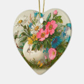 Pasen bloemen  Floral Kunst Keramisch Ornament (Links)