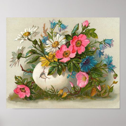 Pasen bloemen  Floral Kunst Poster (Voorkant)