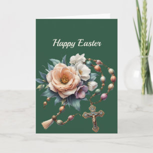 Pasen Bloemen Rozenkrans Illustratie Feestdagen Kaart
