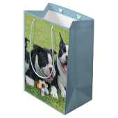 Pasen Boston Terriers medium Gift Bag Medium Cadeauzakje (Achterkant Gekanteld)