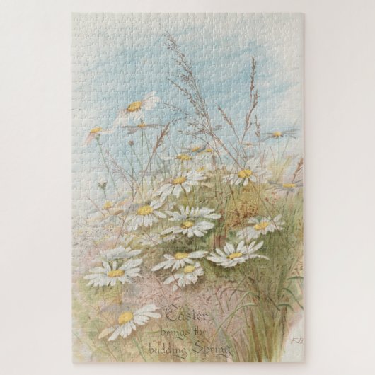 "Pasen brengt de ontluikende lente" Legpuzzel (Verticaal)