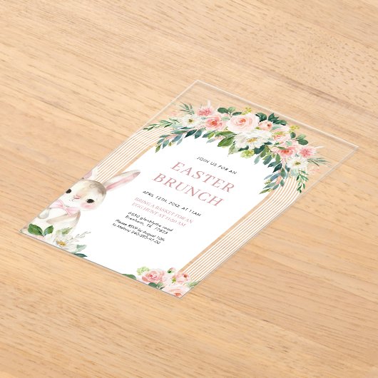 Pasen Brunch Acryl uitnodiging Acryl Uitnodigingen (Laagn)