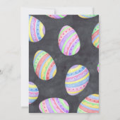 Pasen Brunch Bunny Rabbit in Scarf Kaart (Achterkant)