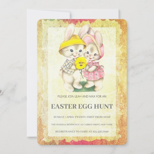 Pasen Brunch Egg Hunt Kaart (Voorkant)