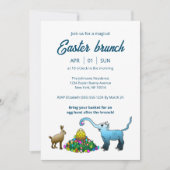 Pasen brunch & Ei Hunt Uitnodiging (Voorkant)