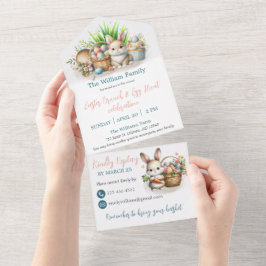 Pasen Brunch en Egg Hunt All In One Uitnodiging