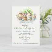 Pasen Brunch en Egg Hunt Kaart (Staand voorkant)