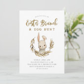 Pasen Brunch en Egg Hunt Kaart (Staand voorkant)